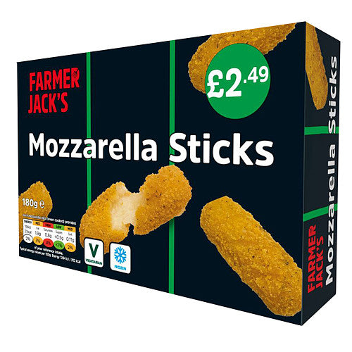 Farmer Jack's Mozzarella Sticks 180g   180g × 1