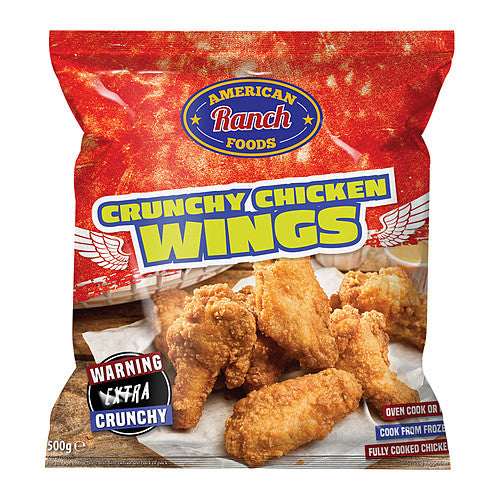 American Ranch Foods Crunchy Chicken Wings 500g   500g × 10
