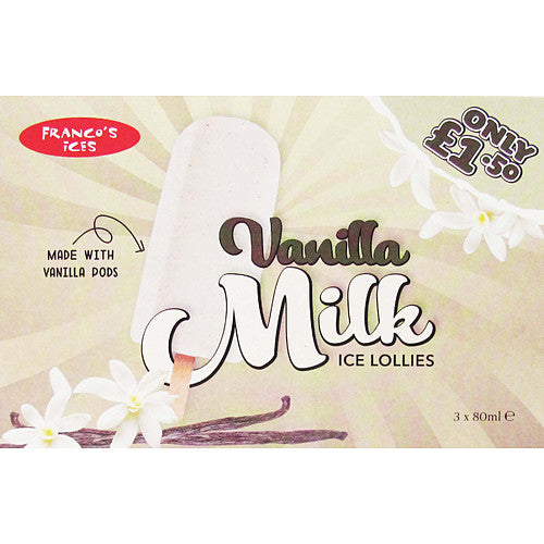 Franco Vanilla Milk PM £1.50   3pk × 12