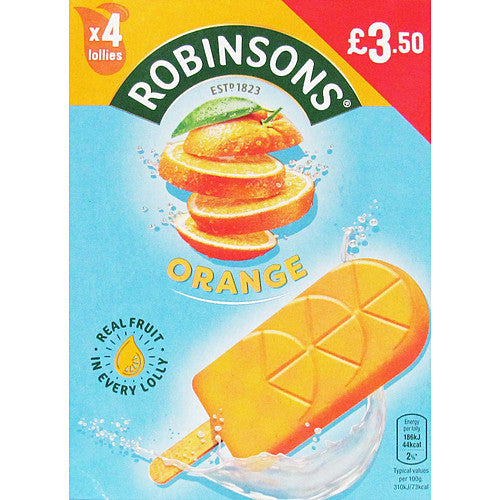 Fruit Shoot Orange Lollies PM £3.50   4pk × 1