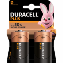 Duracell Plus % D  Pack  10x2's