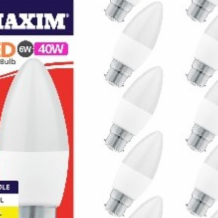 Maxim Led w Candle Bc White  10x10W