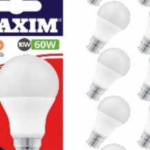 Maxim Led w Gls Bc White  10x10W