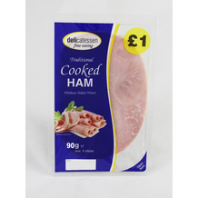 Delicatessen Fine Eating Cooking Ham   1x90g