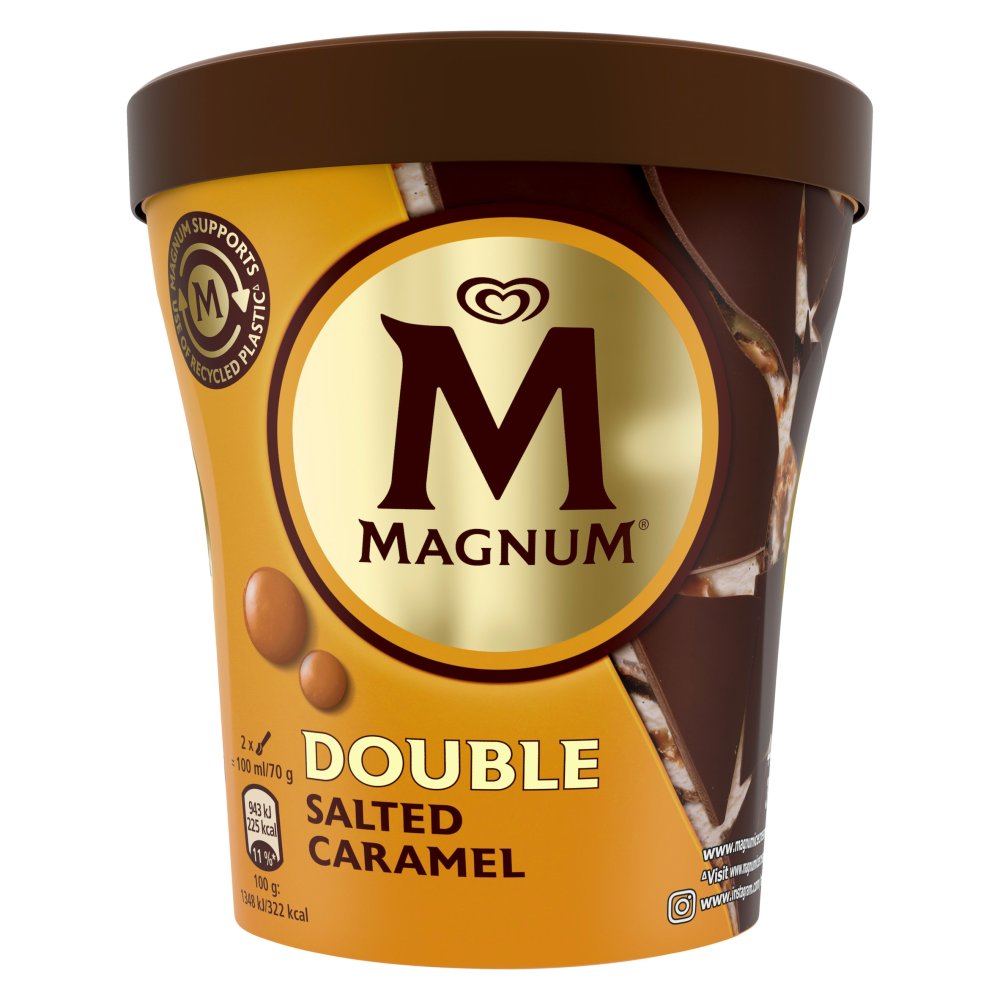 Magnum Tub Ice Cream Double Salted Caramel 440ml    400ml × 1