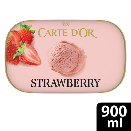 Carte D'or Delightful Strawberry Ice Cream Dessert 900 ml   900ml × 6
