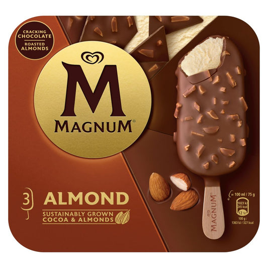 Magnum Ice Cream Sticks Almond 3x 100 ml    3pk × 1