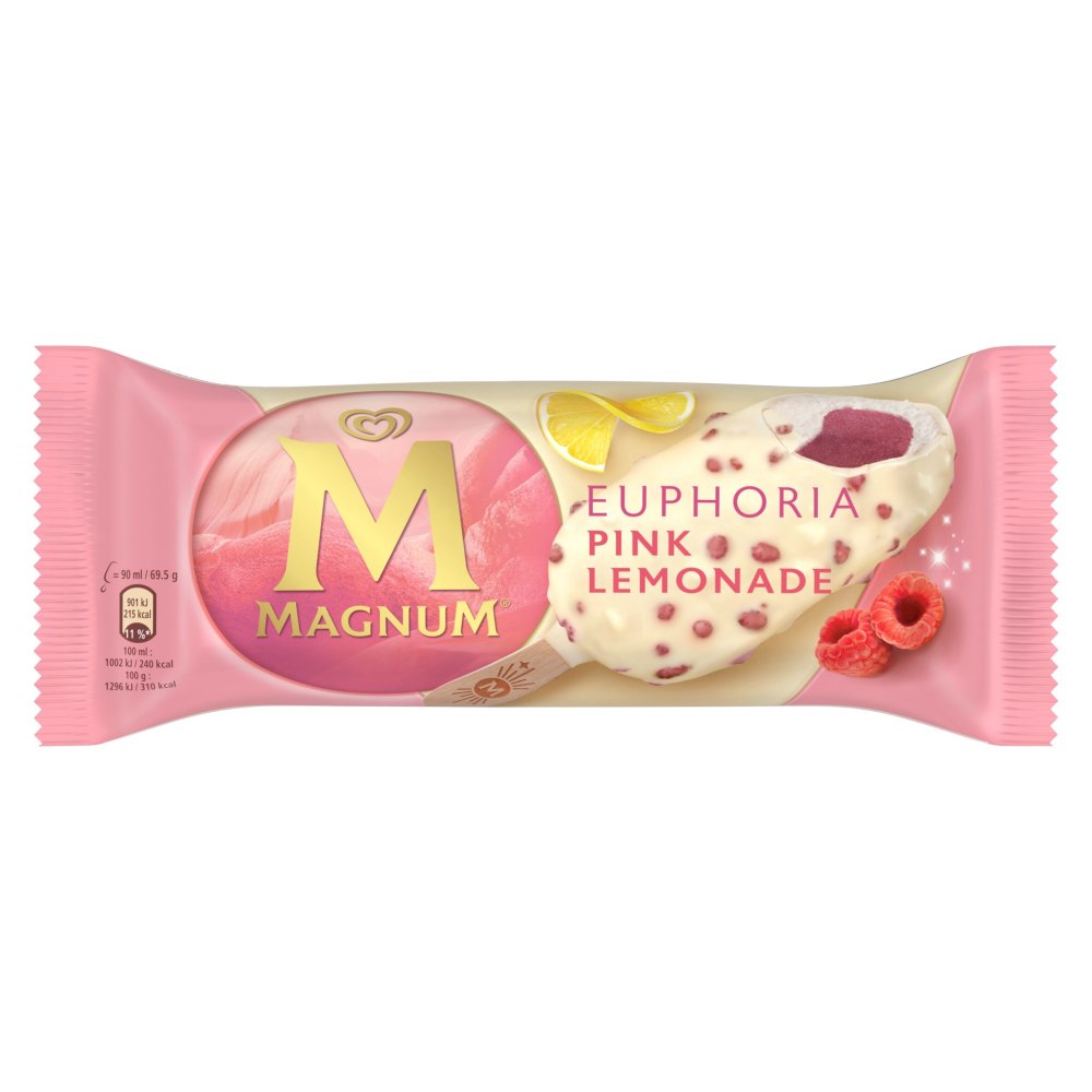 Magnum Ice Cream Stick Euphoria Pink Lemonade 90 ml    90ml × 20 × 1