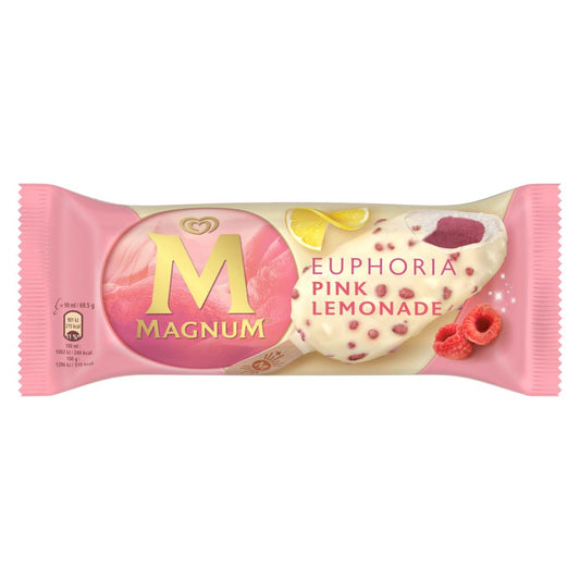 Magnum Ice Cream Stick Euphoria Pink Lemonade 90 ml    90ml × 20 × 1