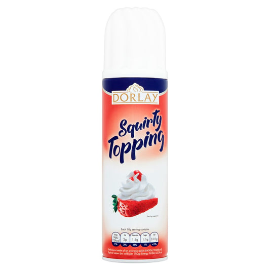 Dorlay Squirty Topping 250g   250g × 12