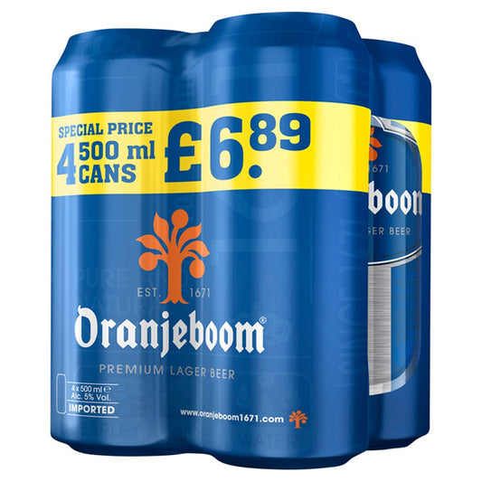 Oranjeboom Premium Lager Beer 4 x 500ml   500ml × 6 × 1
