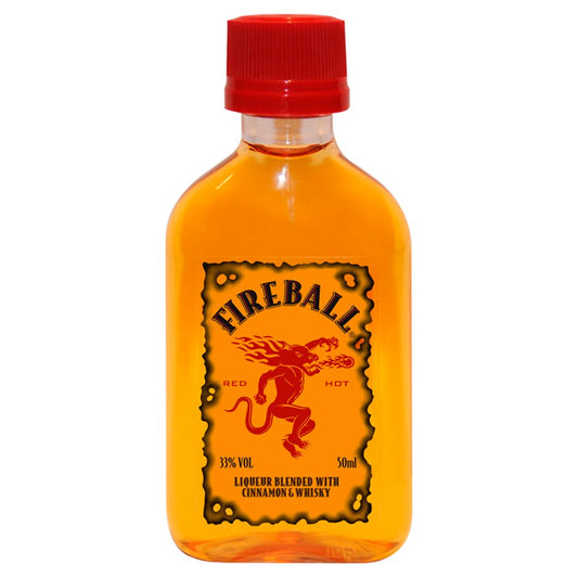 Fireball Liqueur Blended with Cinnamon & Whisky 50ml   5Cl × 10 × 12
