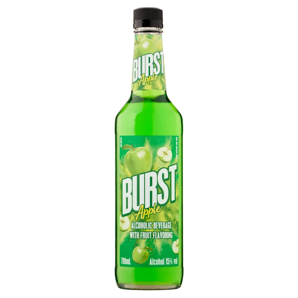 Burst Apple Alcoholic Beverage with Fruit Flavoring 700ml   70Cl × 6