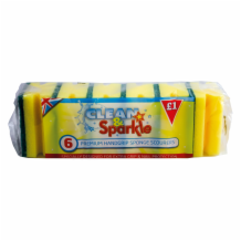 Clean & Sparkle Premium Handgrip Scourers   10x6'S