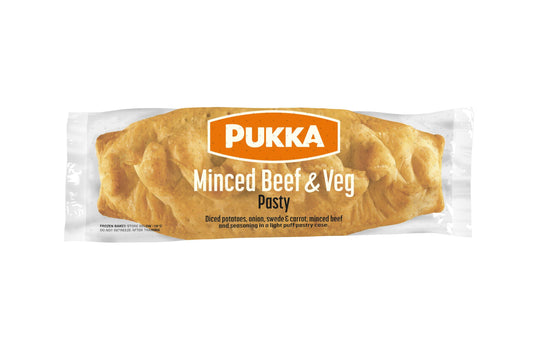 Pukka-Pies Individually Wrapped Frozen Baked Large Stand-Up Pasties 12 x 190g Ready Meals Asetena Pa 