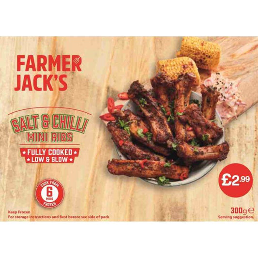 Farmer Jacks Salt Pepper&chilli Mini Ribs   1x300g