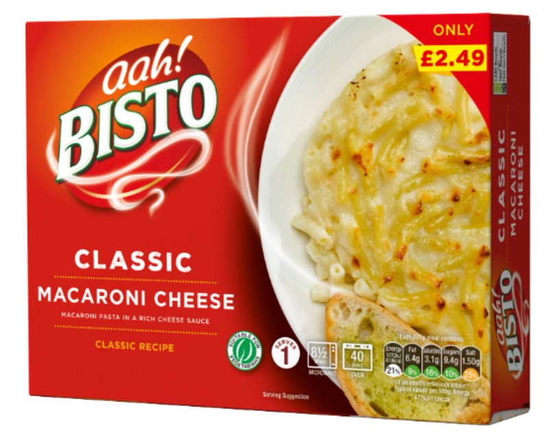 PM 2.49 Bisto Macaroni Cheese 6x375g