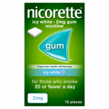Nicorette Gum Icy White Extra Mint  6x15's