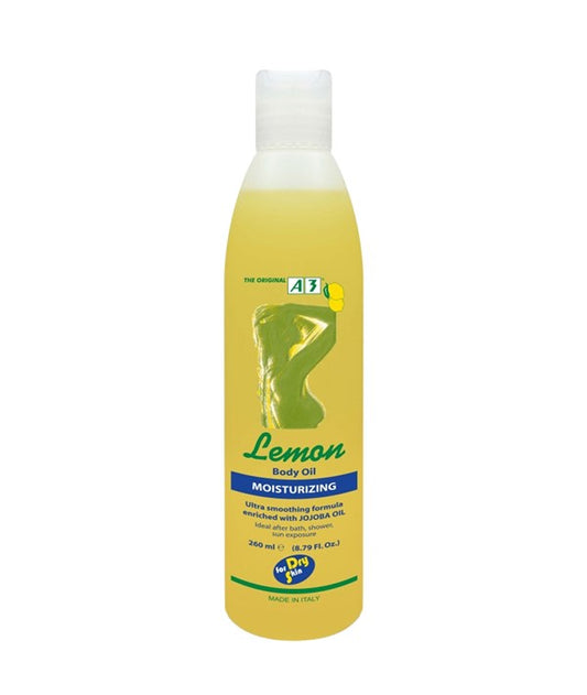 A3 LEMON BODY OIL MOISTURIZING 260 ml Skin Moisturizing Asetena Pa 