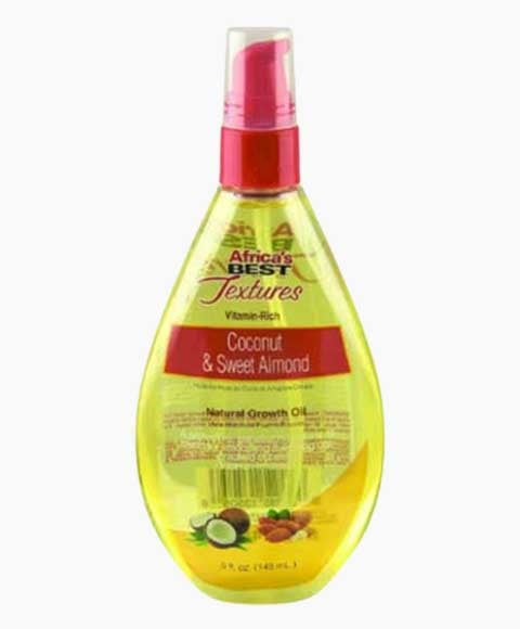 AFRICAS BEST TEXTURES COCONUT AND SWEET ALMOND GROWTH OIL 148 ml Sprays, Serums and Oils Asetena Pa 