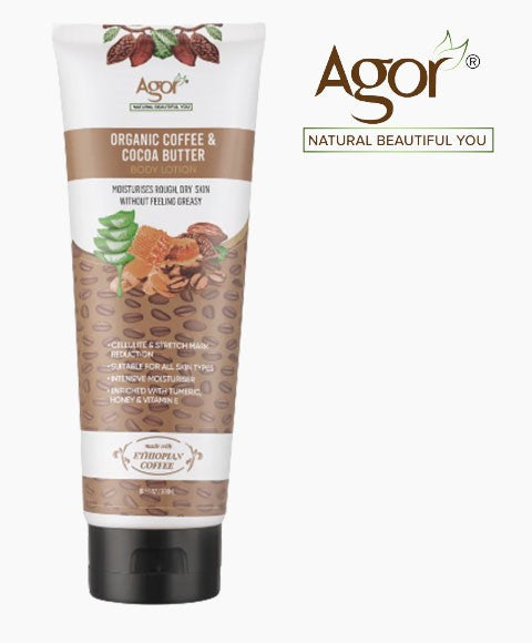 ORGANIC COFFEE AND COCOA BUTTER BODY LOTION 300 ml Skin Moisturizing Asetena Pa 