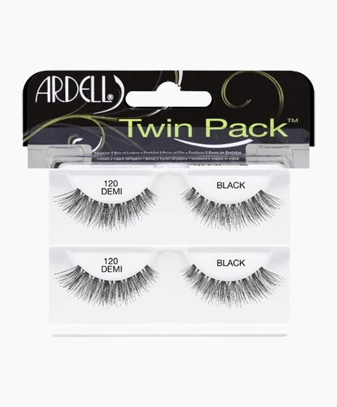ARDELL DEMI TWIN PACK LASHES 120  Color Black Eye Makeup Asetena Pa 
