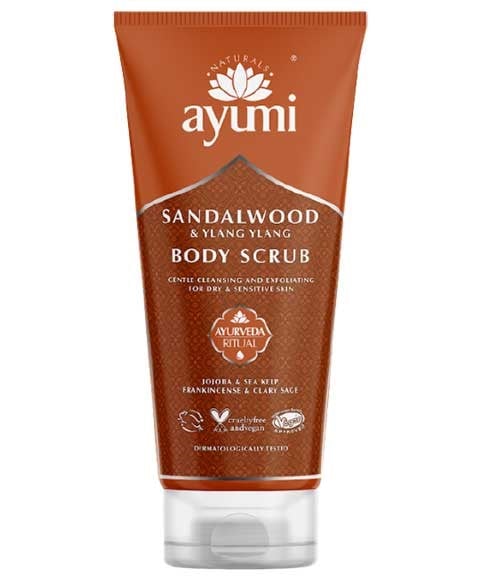 AYUMI NATURALS SANDALWOOD AND YLANG YLANG BODY SCRUB 200 ml Skin Wash Asetena Pa 