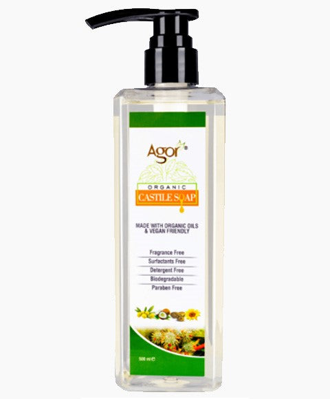 AGOR ORGANIC CASTILE SOAP 500 ml Shampoo Asetena Pa 