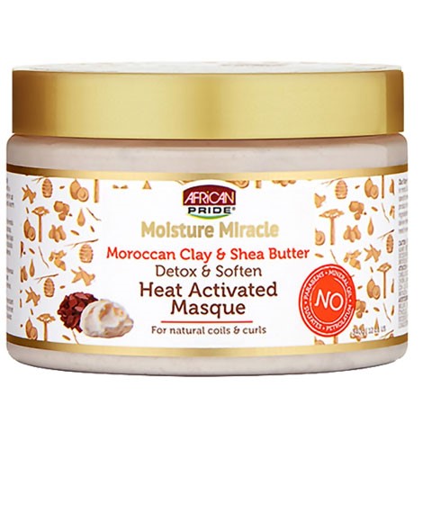MOISTURE MIRACLE MAROCCAN CLAY HEAT ACTIVATED MASQUE 340g Treatments Asetena Pa 