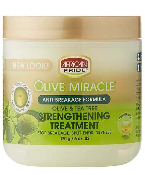 OLIVE MIRACLE OLIVE AND TEA TREE STRENGTHENING TREATMENT 170 g (Pack of 6) Treatments Asetena Pa 