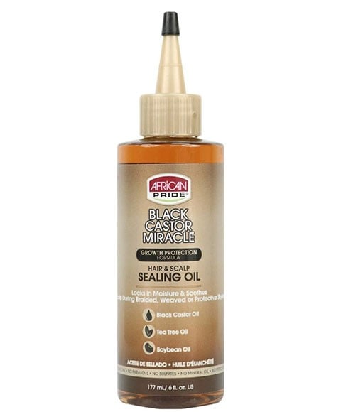 BLACK CASTOR MIRACLE HAIR AND SCALP SEALING OIL 177 ml Treatments Asetena Pa 