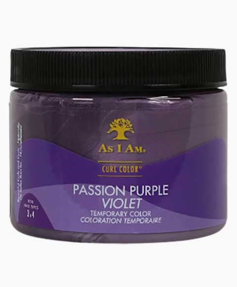 AS I AM CURL COLOR PASSION PURPLE VIOLET TEMPORARY COLOR 182 g Hair Color Asetena Pa 