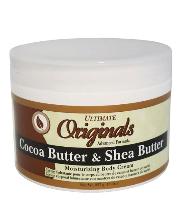 ULTIMATE ORGANICS COCOA BUTTER AND SHEA BUTTER CREAM 227g Skin Moisturizing Asetena Pa 