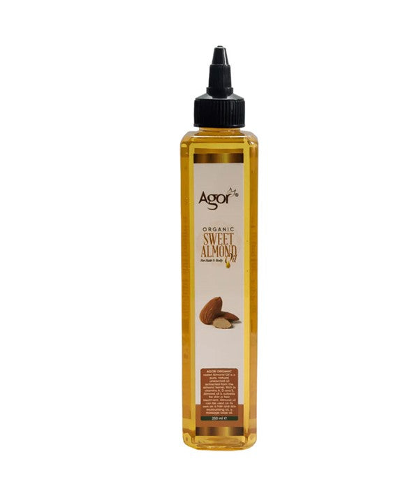 AGOR ORGANIC SWEET ALMOND OIL 250 ml Sprays, Serums and Oils Asetena Pa 