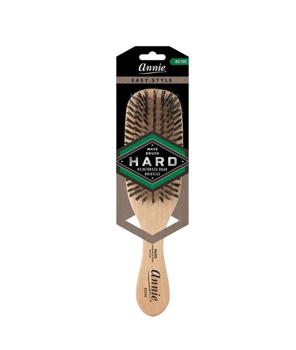 ANNIE HARD REINFORCED BOAR BRISTLES WAVE BRUSH 2190 Hair Brushes and Combs Asetena Pa 