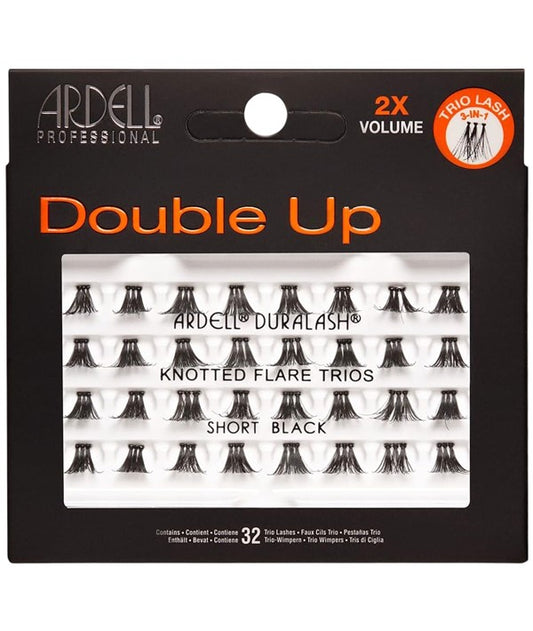 ARDELL DOUBLE UP 3 IN 1 SHORT KNOTTED TRIO LASH  Color Black Eye Makeup Asetena Pa 