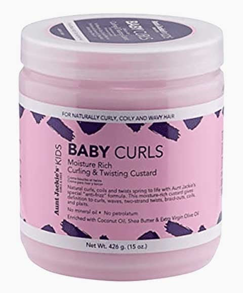 AUNT JACKIES BABY CURLS MOISTURE RICH CURLING AND TWISTING CUSTARD 426 g Hair Styling Asetena Pa 
