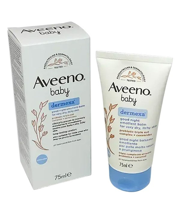 AVEENO BABY DERMEXA GOODNIGHT EMOLLIENT BALM 75 ml Kids Skincare Asetena Pa 