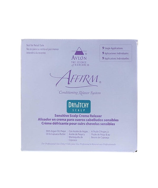 AFFIRM DRY AND ITCHY SCALP CONDITIONING RELAXER SYSTEM WITH PROTECTO 9 Single Applications Color Sensitive Scalp Formula Relaxer n Texturizer Asetena Pa 