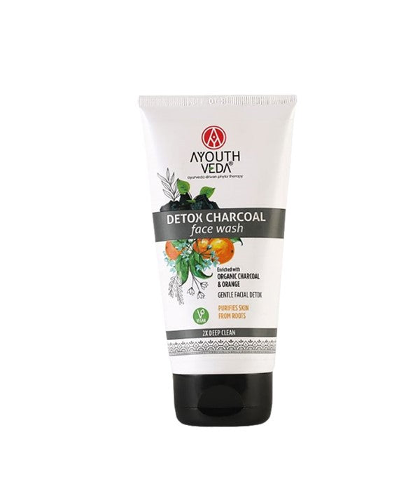 AYOUTH VEDA DETOX CHARCOAL FACE WASH 150 ml Skin Wash Asetena Pa 