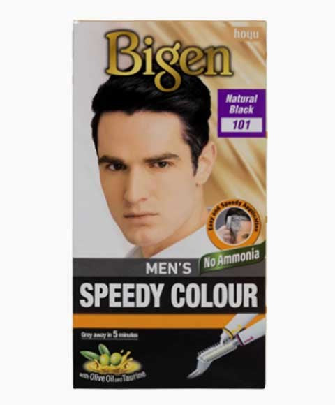 BIGEN HAIR MENS SPEEDY COLOUR NATURAL BLACK 101 No Size Men Hair Dye Asetena Pa 