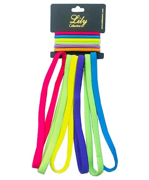 LILY COLLECTION MULTI LAYER LONG ELASTIC HEADBAND RS162  Color Assorted Kids Hair Accessories Asetena Pa 