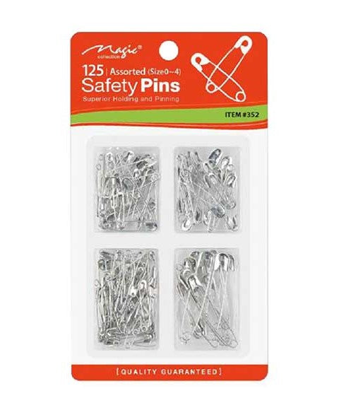 MAGIC COLLECTION SAFETY PINS  50 Pcs Salon Accessories Asetena Pa 