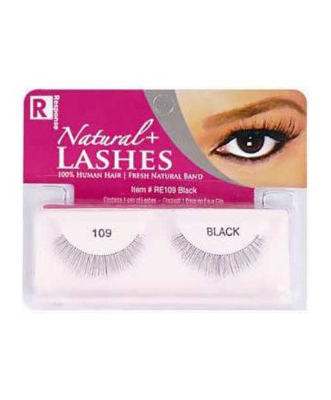 RESPONSE NATURAL PLUS LASHES 109  Color Black Eye Makeup Asetena Pa 