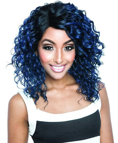 BROWN SUGAR GLUELESS LACE HH BSG206 VENICE LACE FRONT WIG  Color 1B Lace Wigs Asetena Pa 