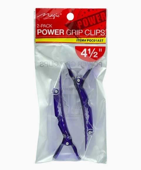 MAGIC COLLECTION POWER GRIP CLIPS PGC01AST 4 1/2" Kids Hair Accessories Asetena Pa 