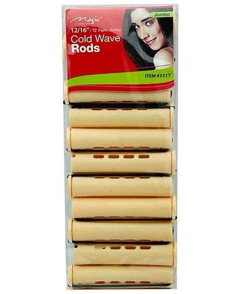 MAGIC COLLECTION COLD WAVE RODS 3317 12/16" Jumbo Color Sandy Kids Hair Accessories Asetena Pa 