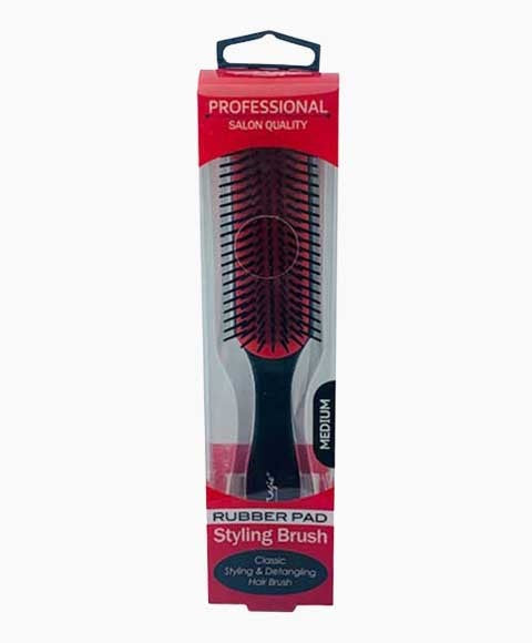 MAGIC COLLECTION RUBBER PAD STYLING BRUSH RPB001 Medium Hair Brushes and Combs Asetena Pa 