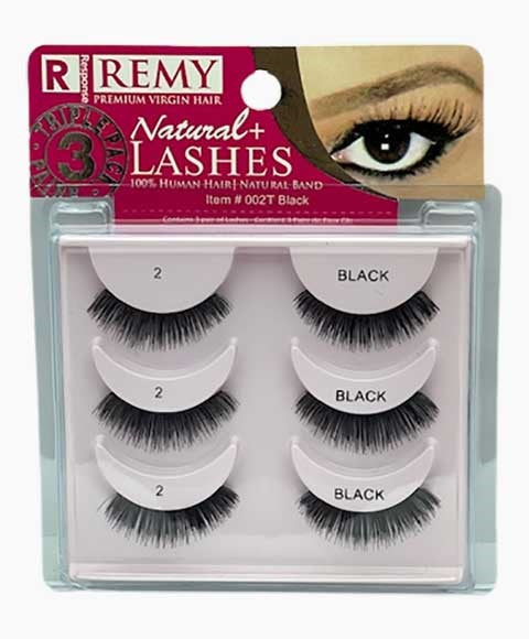 RESPONSE REMY NATURAL PLUS LASHES 2  Color Black Eye Makeup Asetena Pa 