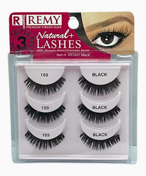 RESPONSE REMY NATURAL PLUS LASHES 103 3pcs Eye Makeup Asetena Pa 